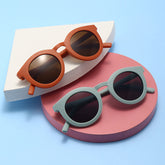 Parent-Child Retro Danish Frosted UV400 Children's Trendy Glasses Sunglasses